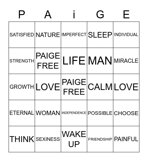 QUOTE BINGO Card