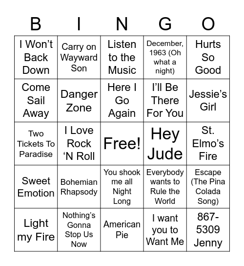 ROAD TRIP Bingo Card