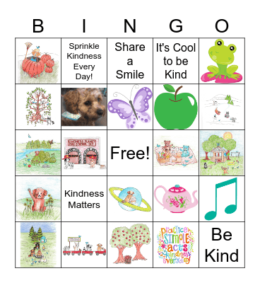 Kindness Planet Bingo Card