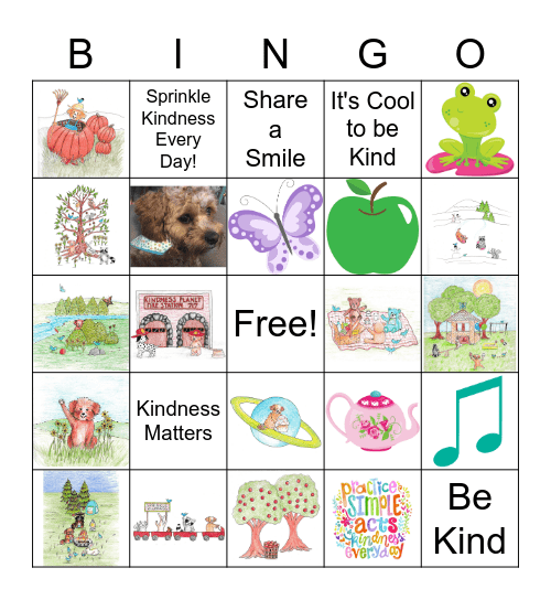 Kindness Planet Bingo Card