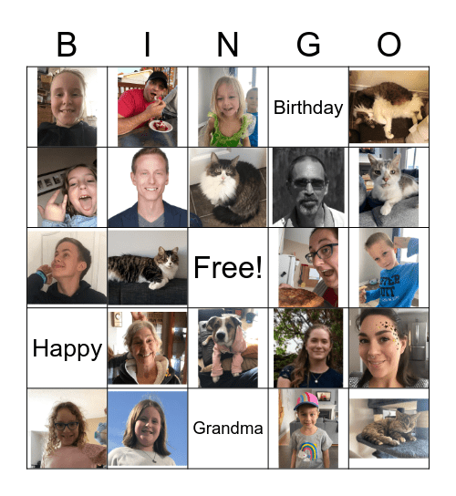 Birthday Bingo Card