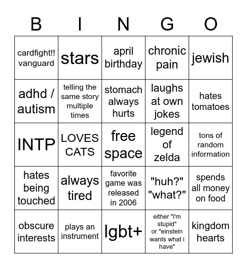 2021 bingo :-) Bingo Card