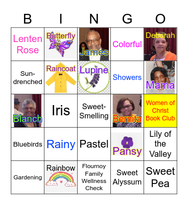 Spring Time with The Flournoys Bingo Card