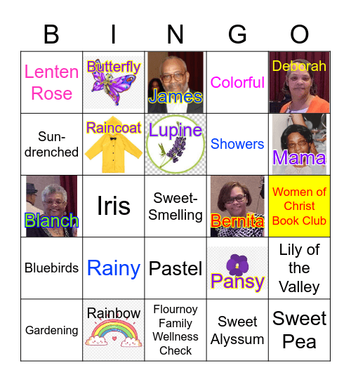 Spring Time with The Flournoys Bingo Card