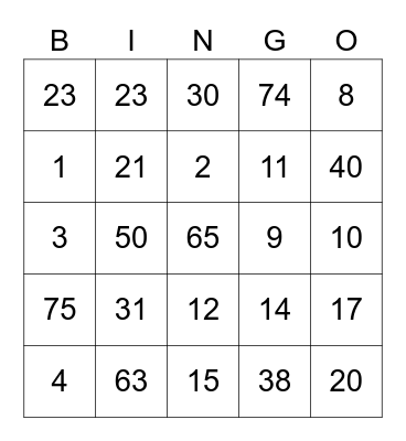 缘聚·竹迹 Bingo Card