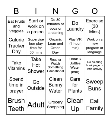 Bubingo Card