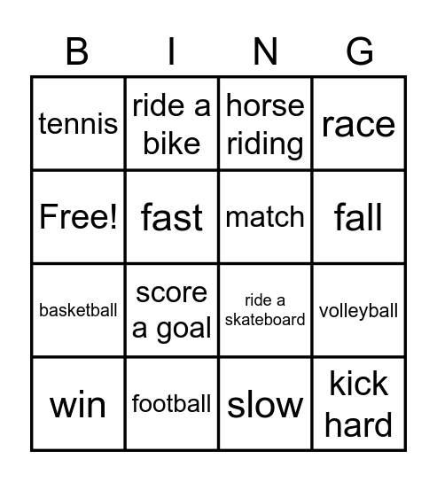 HE2 U7+6 Bingo Card