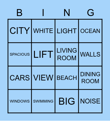 MY DREAM HOUSE Bingo Card