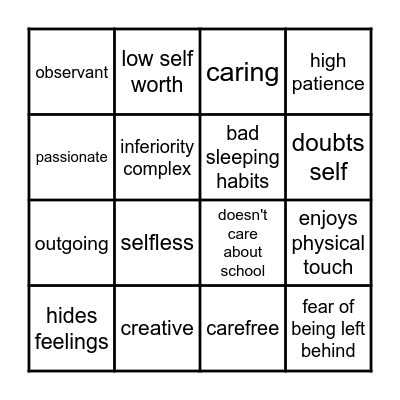 Reki Kyan Bingo Card