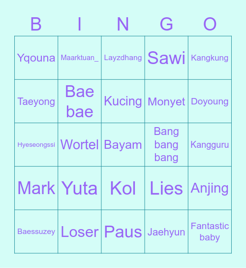Growont punya Bingo Card