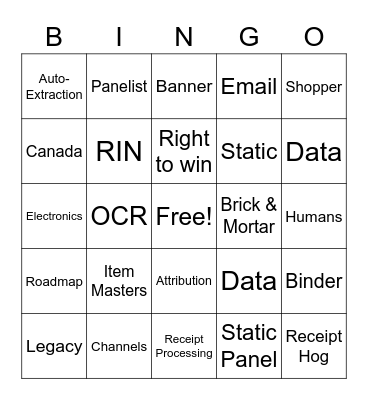 Academy - Day 1 Bingo Card