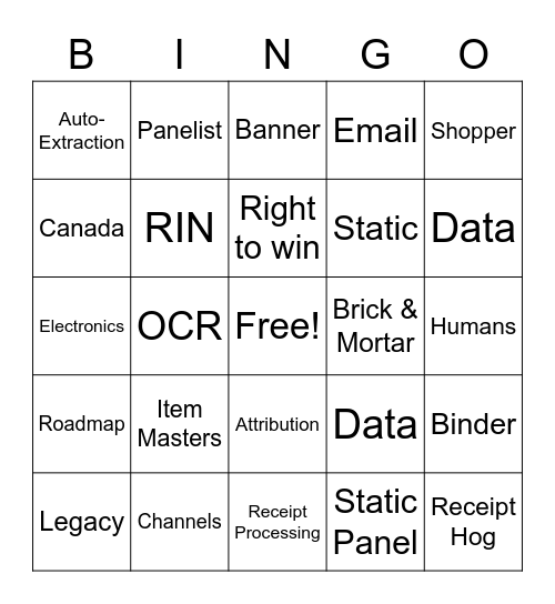 Academy - Day 1 Bingo Card