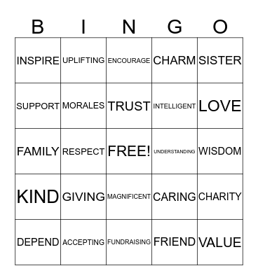 Sophisticated Women of Outreach Bingo Card