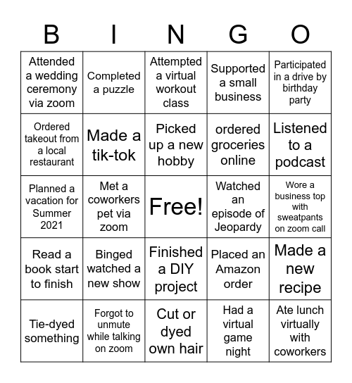 IMS Summit Bingo Card