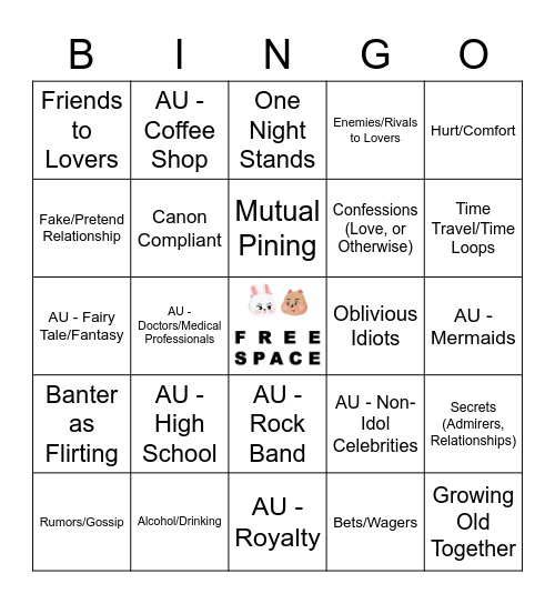 MINSUNG Bingo Card