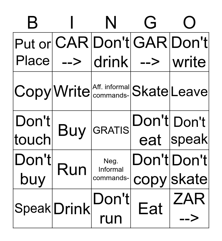 yo-me-llamo-informal-commands-bingo-card