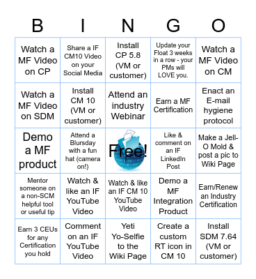 Info-First BINGO Card