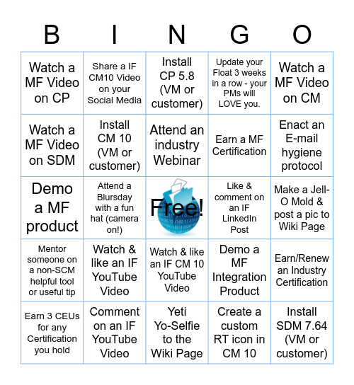 Info-First BINGO Card