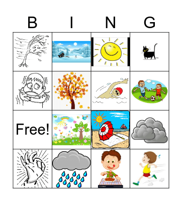 -16-El Tiempo y las acciones Bingo Card