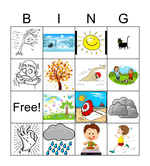 -16-El Tiempo y las acciones Bingo Card