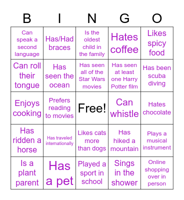 Brand Love Bingo! Bingo Card