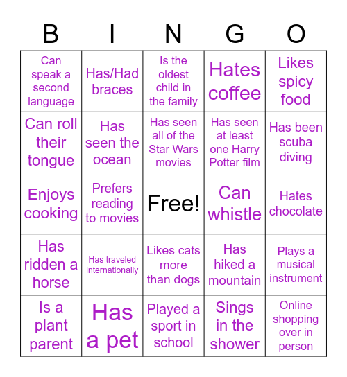 Brand Love Bingo! Bingo Card