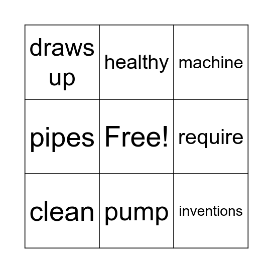 Unit 3 Part 2 Bingo Card