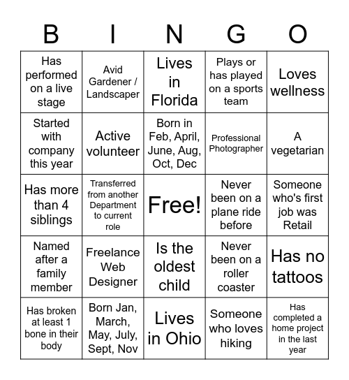 Bingo Card