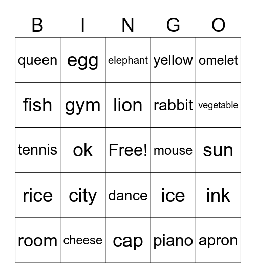 Unit 0 part 2 Bingo game Bingo Card