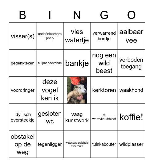 De Grote Smulstap Wandelbingo Card