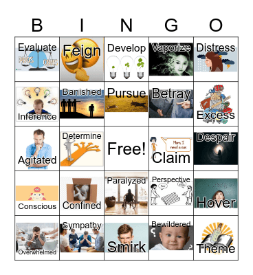 Vocabulary Bingo Card