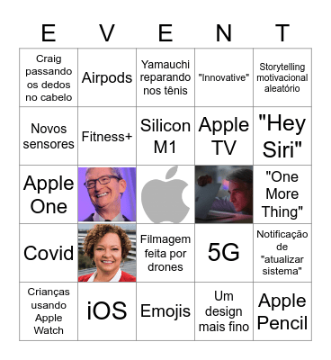 Apple Event Bingo Card