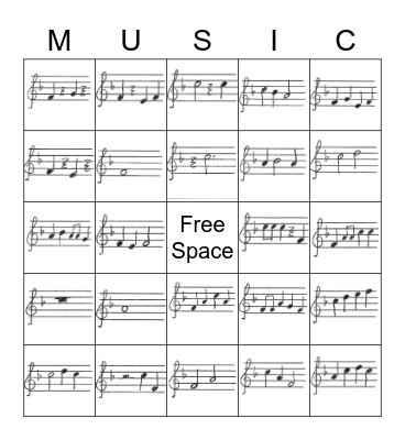 Solfege Bingo Card