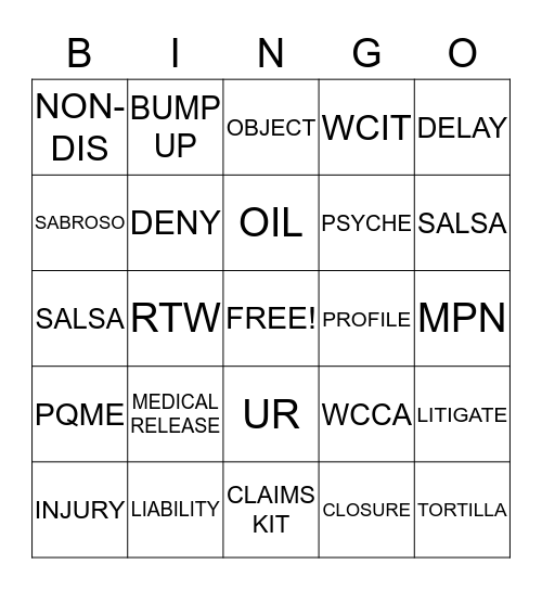 Bingo Card
