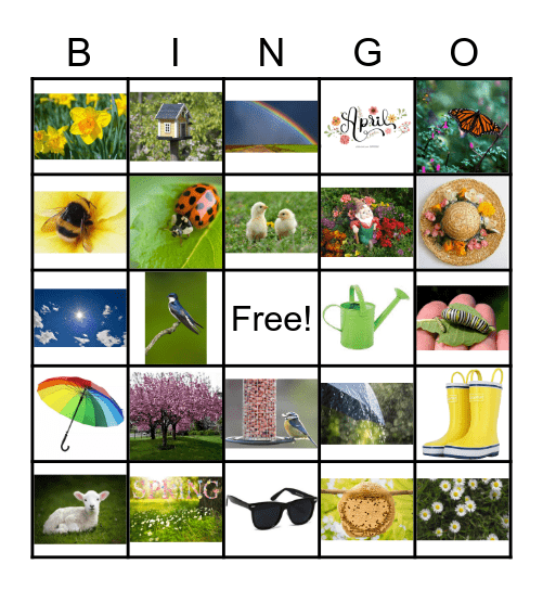 Spring Bingo Card