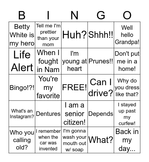 Bingo Card