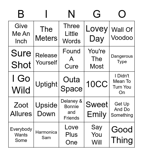 Vinyl Bingo - Spring Has Sprung Bingo Card