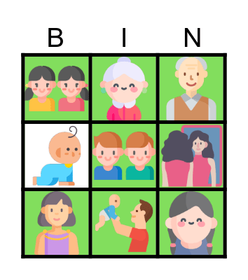 La Familia Bingo Card