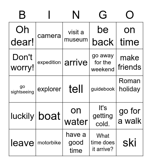 BINGO Card