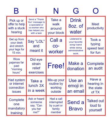 Appellate Bingo Card