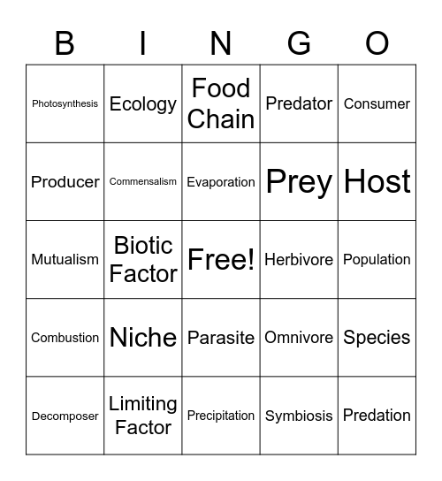 Our Planet-Jungles Bingo Card