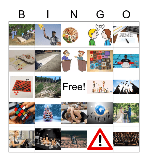 Spanish Vocab Bingo Card