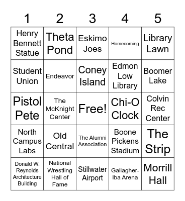 CEAT Week Bingo Card