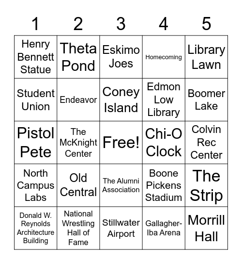CEAT Week Bingo Card
