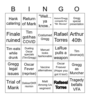On Bringo! Bingo Card