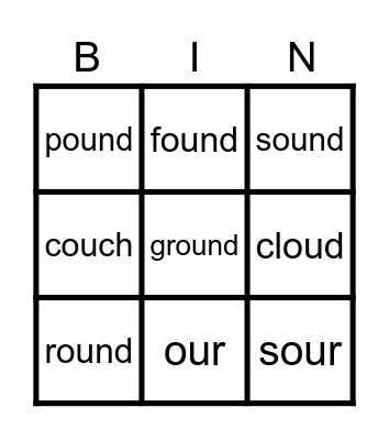 /ou/ Bingo Card