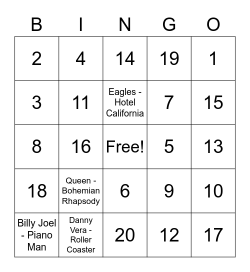 VBB Bingo Card