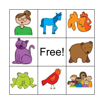 BROWN BEAR BINGO Card