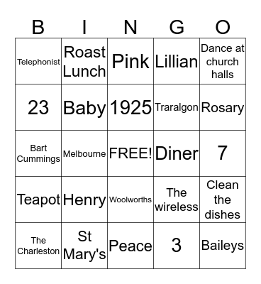 June Bingo Card