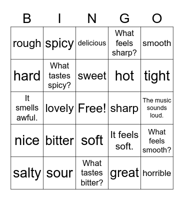 Big English 3   unit 6 Bingo Card